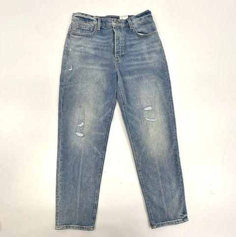 NWT Lucky Brand Women's Drew High Rise Mom Jeans Blue Distressed Sz 8/29
