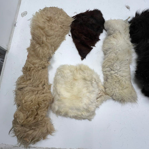 Vintage Lot Real & Faux Fur Coat Collars Stoles Hats Accessories Multi-Color