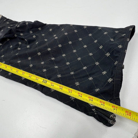 DC Men's Y2K Exotex 10K Ski Cargo Pants Black All Over Logo Sz S