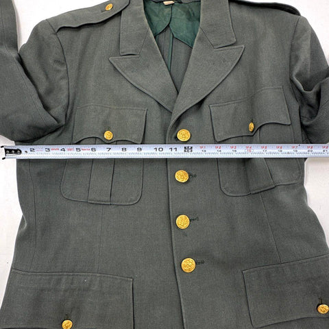 Vintage U.S. Army Class A Service Green Dress Uniform Jacket Sz 42R