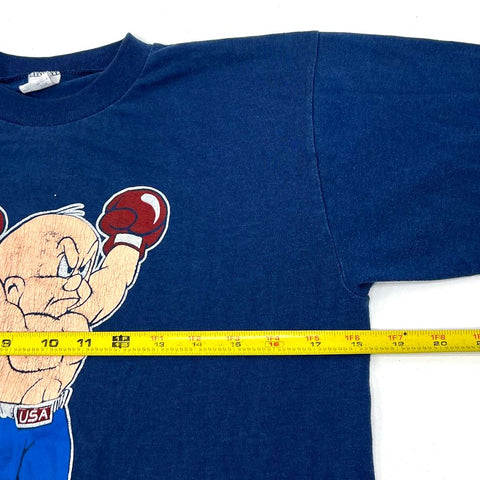 Vintage 1985 Looney Tunes Wocky Rocky Parody T-Shirt Single Stitch USA Sz L