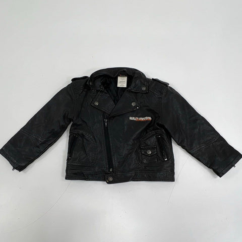 Harley-Davidson Kids Lot 2pc Moto Jacket & Fleece Pullover Sz 4T & 5