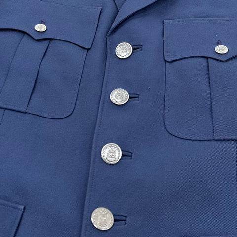 Vintage 70s Weintraub Bros Patriot USAF Military Service Coat Jacket Sz 40
