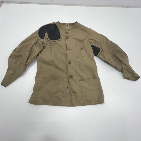 Vintage 70s Bob Allen Tan Padded Shooting Hunting Jacket Coat Men's Size 42