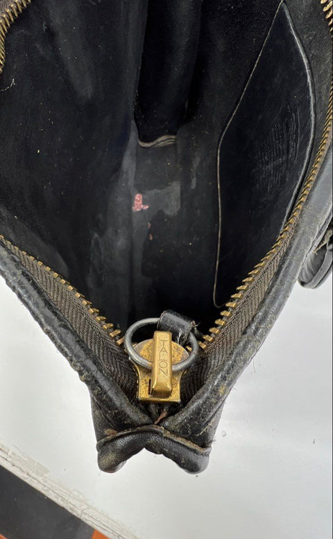 Vintage 80s Coach 9315 Black Leather Small Brief Bag Top Handle Satchel Handbag