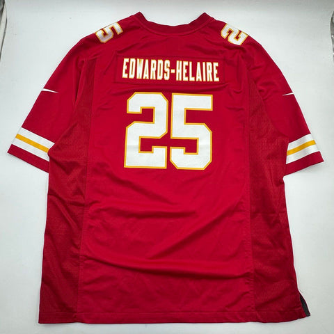 Nike Men's Kansas City Chiefs Clyde Edwards-Helaire #25 Red NFL Jersey Sz XXL