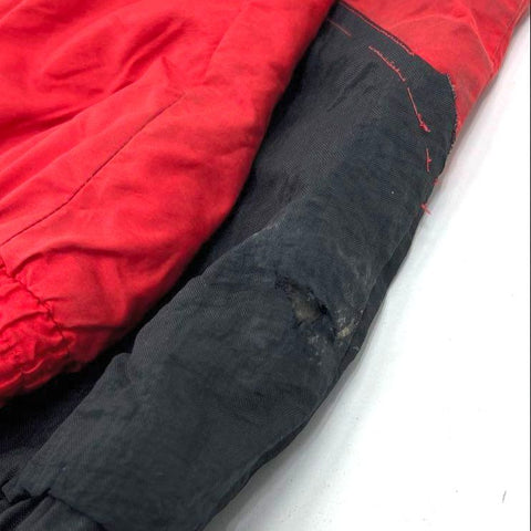 Vintage 90s Starter Nebraska Huskers NCAA Hooded Puffer Jacket Sz L