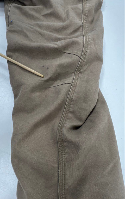 Carhartt Quick Duck Canvas Full Zip Work Jacket Brown Sz XL