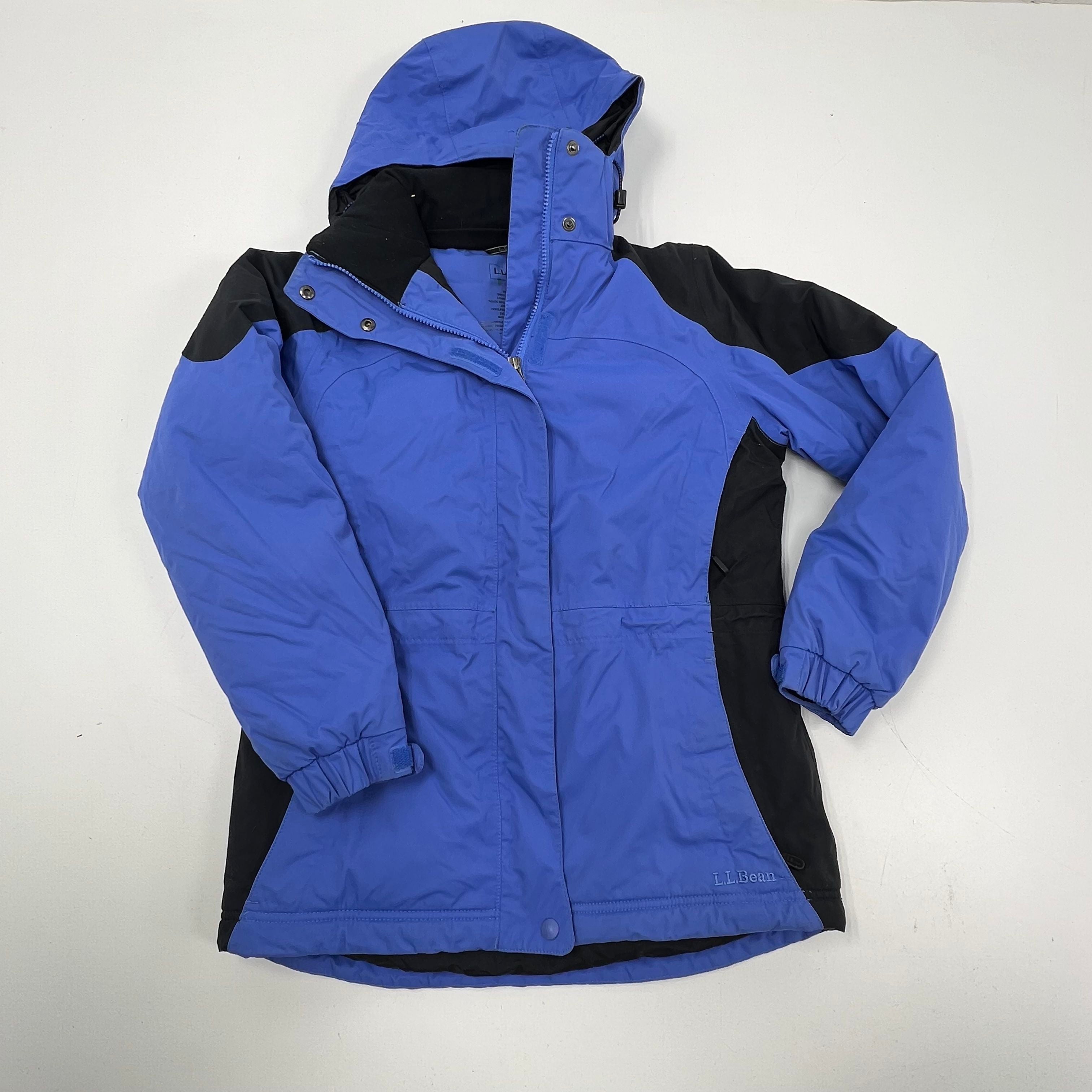 L.L. Bean Blue Primaloft Insulated Hooded Puffer Jacket Womens XS