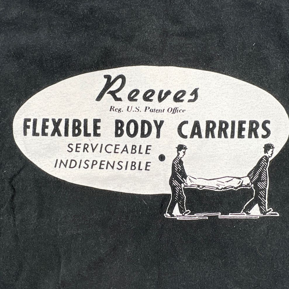 VTG Men's Hanes Flexible Body Carriers T-shirt Faded Black Goth Y2K Size Large