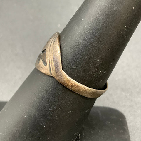 Vintage Jimmie Nezzie Navajo Sterling Silver Ring Size 7 Native American