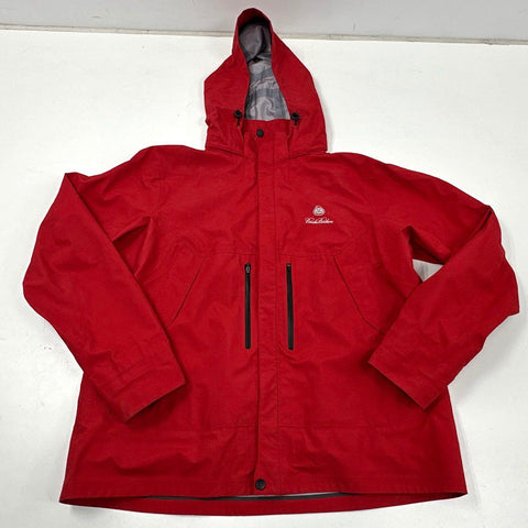 Brooks Brothers Men's Red Country Club ProSport Hooded Rain Jacket Sz XL