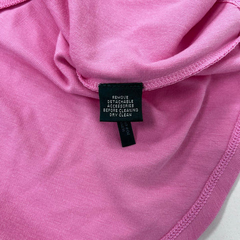 Lauren Ralph Lauren Women's Pink Belted Flounce Hem Dress NWT Size M