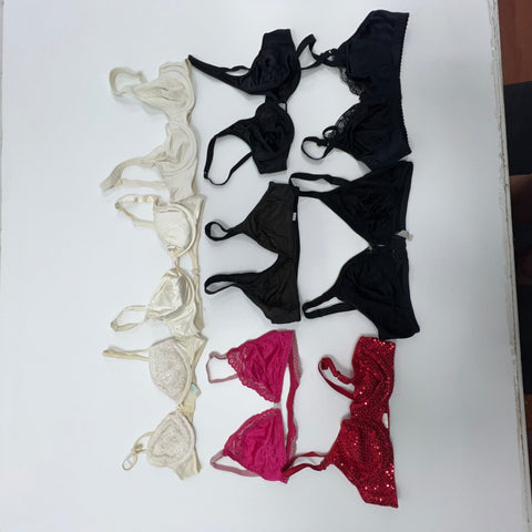 Vintage Undergarments Bra Bralettes Black Cream 32A-34C Brand Size Vary *READ