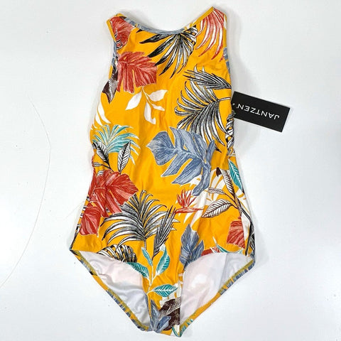 Jantzen Women's Tropic Paradise High Neck One Piece Swimsuit Sz 8 NWT