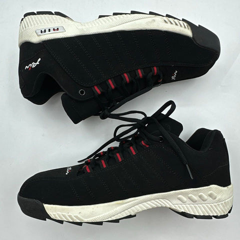 Vintage 90s Fila Air Black Red White Low Top Sneakers Men's Size 10