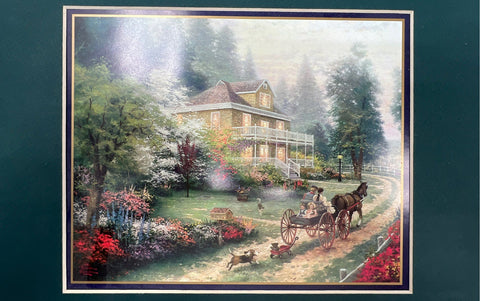 Thomas Kinkade Matted Collector's Print Lot 5 Works with COA Landscape 11x14