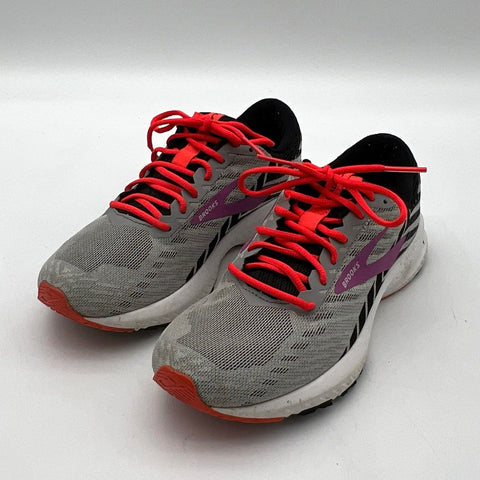 Brooks Launch 6 Women's Running Shoes Grey Purple Red Size 8