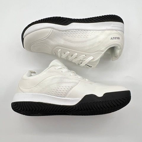 Muuv White Black Mesh Athletic Walking Sneakers Size 37