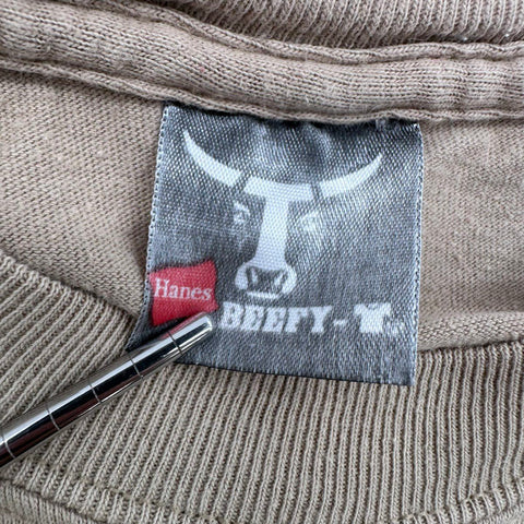 Vintage Dances with Wolves Shirt Embroidered Hanes Beefy-T South Dakota Sz L