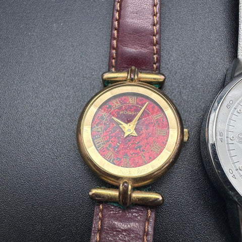 Lot of 3 Fossil Wristwatches Vintage & Modern Leather Straps AM4432 SC-5444
