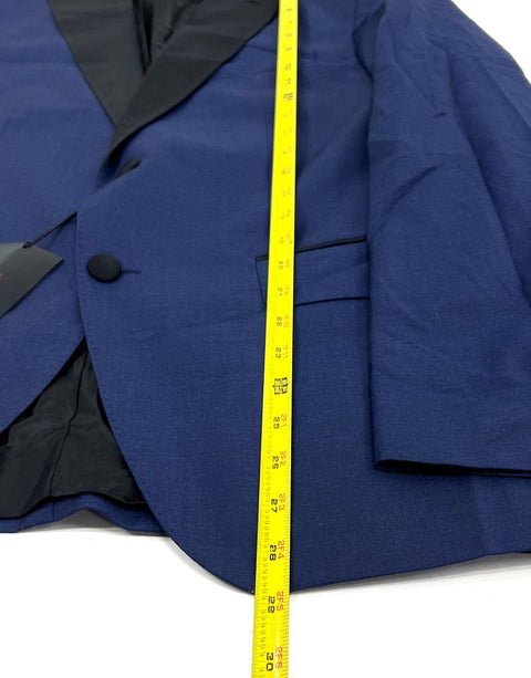 NWT BOSS Blue Silk Wool Shawl Lapel Tuxedo Dinner Jacket Blazer Men's