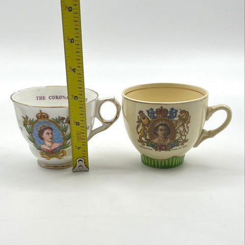 Royal Memorabilia Lot Wood & Sons Queen Elizabeth II 1953 1977 Vintage 4 Piece