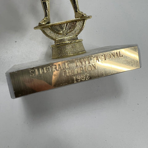 Vintage Trophy Lot 1963 Gun Club 1980s Softball Baseball MCM Marble Base