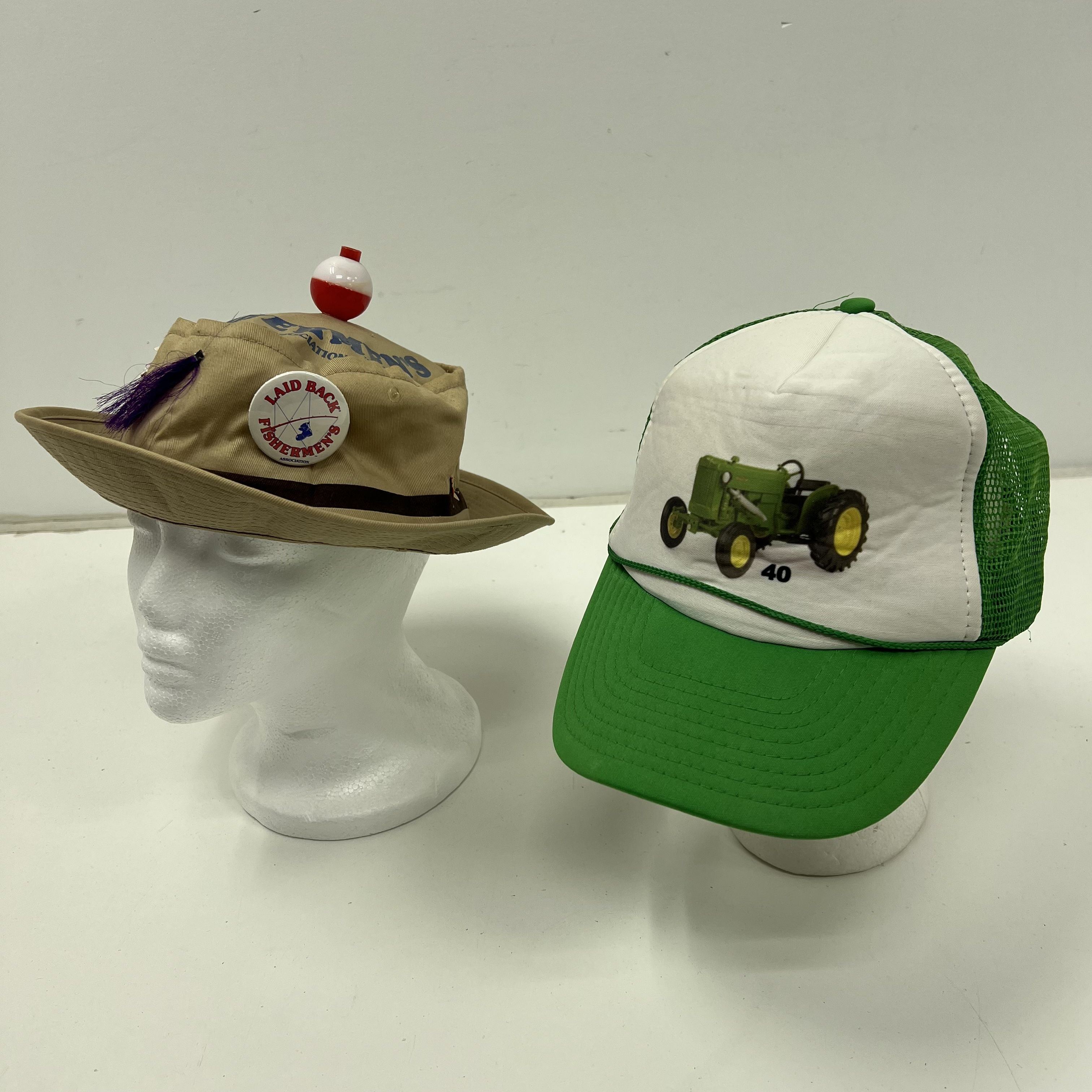 Vintage Lot of 7 Trucker Hats Snapback John Deere I-70 Series Bucket Hat