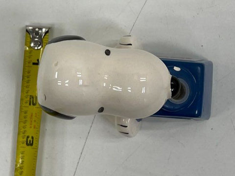Vintage 1966 Peanuts Snoopy Ink Well Pen Holder Ceramic Figurine UFS