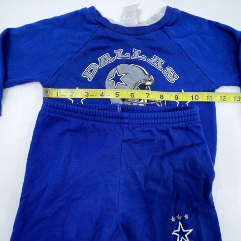 Vintage 1993 Dallas Cowboys NFL Kids Sweatsuit Set Made in USA Sz 24 MOS