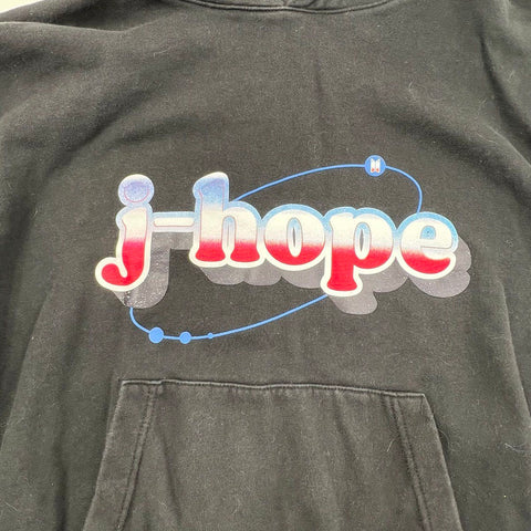 BTS Official J-Hope Artist-Made Collection Black Hoodie Sweatshirt Unisex L