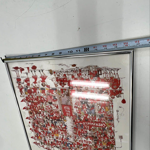 John Holladay Nebraska Fever! Cornhuskers Football Print 16x20 Framed 1981