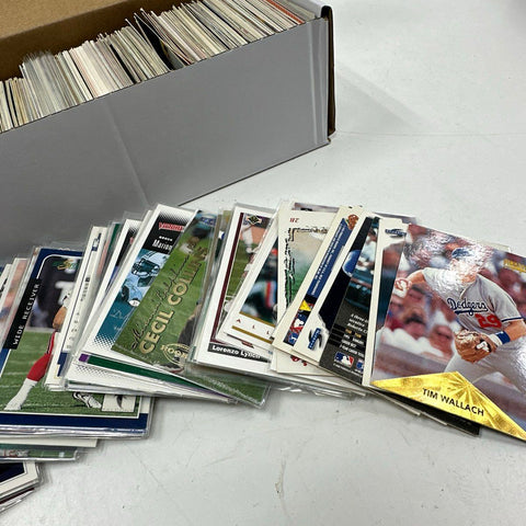 Sports Card Lot Baseball Football 1980s-90s Mixed Brands 3.8 Lbs See Photos