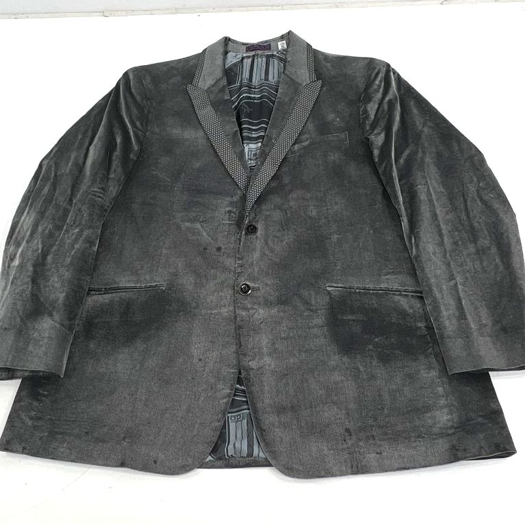 Robert Graham Washed Cotton Blend Classic Fit Sport Coat Blazer Men's 46
