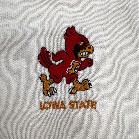 Vintage 80s Iowa State Cyclones V-Neck Sweaters Lot of 2 Made in USA Sz L