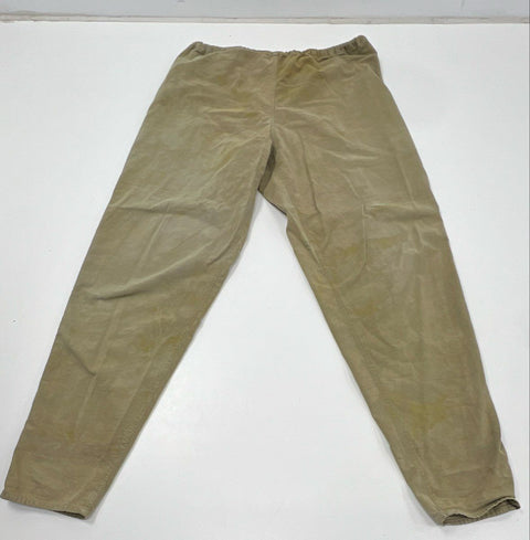 Marcel Monsivais Vintage 90s Tan Elastic Waist Artist Pants Santa Barbara Sz 2