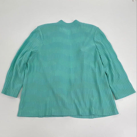 Ming Wang Women's Lot of 3 Tops Cardigan Jacket Tank Set Blue Black