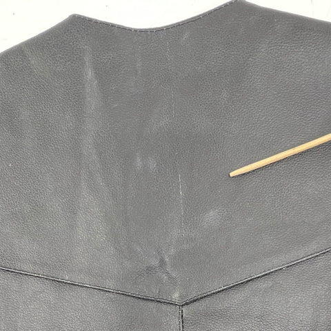 Coast to Coast Outfitters Leather Biker Vest Side Lace Snap Front Sz 3XL