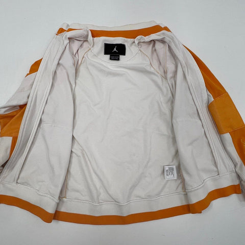 Jordan Kids Tracksuit Set Orange White Jacket XL & Pants M Mismatched