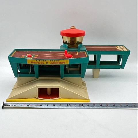 Vintage Fisher-Price Play Family Airport Playset Building Only 996 1970s