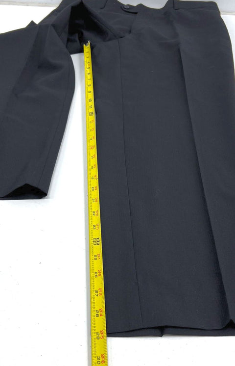 Egara Black 100% Wool Slim Fit 2 Piece Suit Men's 42R 36W