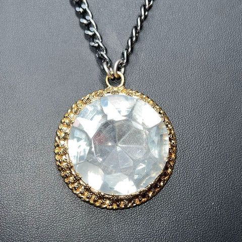 Juicy Couture Large Solitaire Rhinestone Necklace