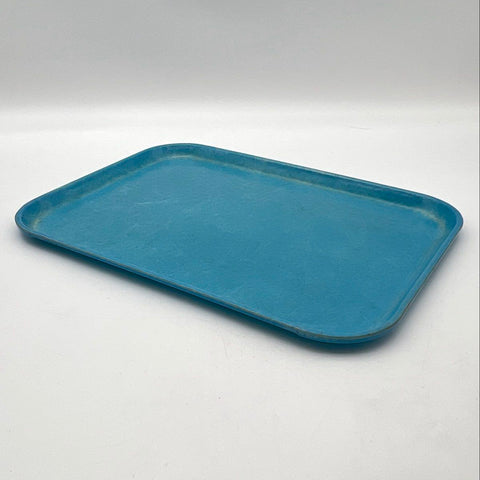 SiLite Chicago Serving Tray Fiberglass Blue 16x12 Restaurant Cafeteria Vintage