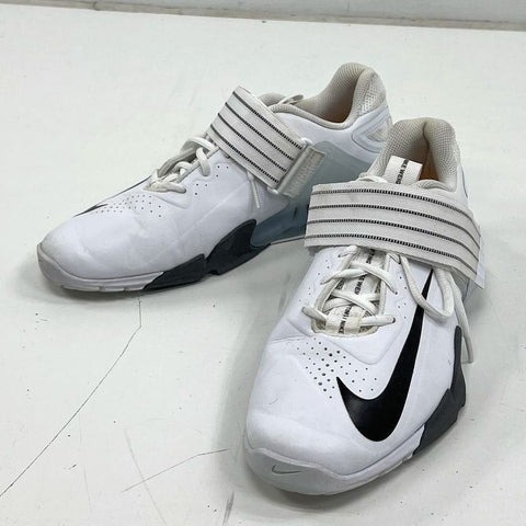 Nike Savaleos White Black Weightlifting Training Shoes Size 10