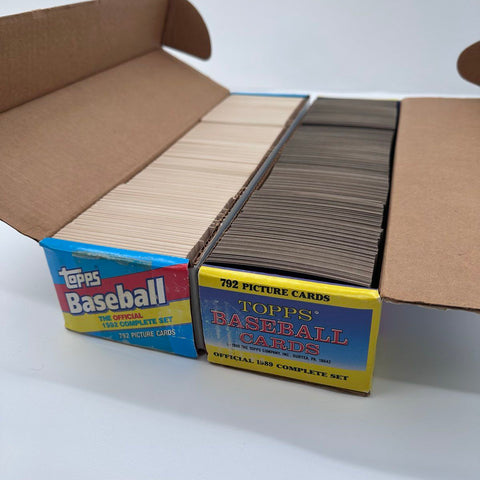 Baseball Card Lot 1989 & 1992 Topps Complete Sets 6.7 lbs See Photos