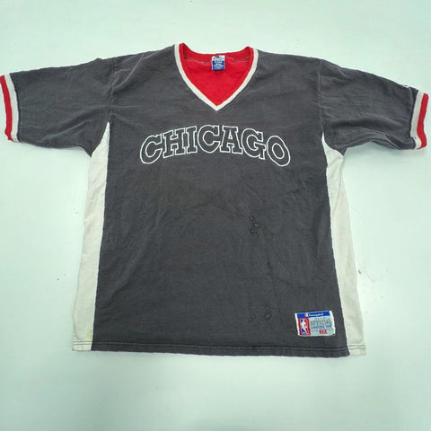 Vintage 90s Champion Chicago Bulls NBA Official Shooting Shirt Stitched Mens XL