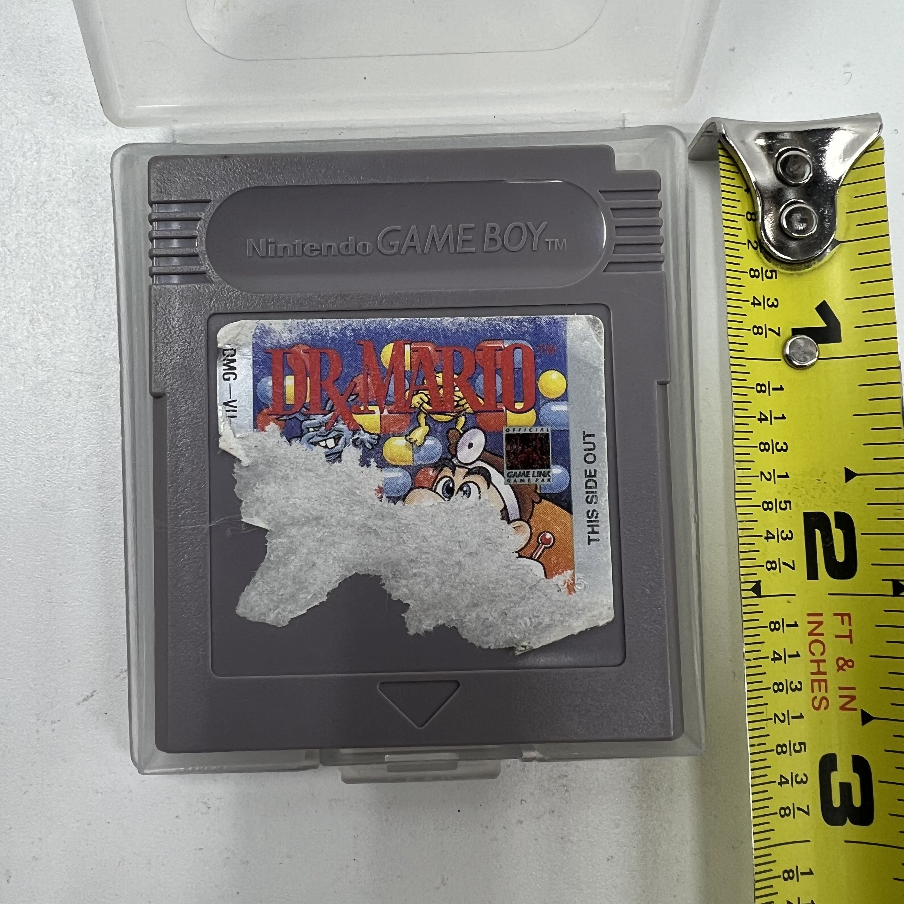 Nintendo Gameboy Dr Mario Game Damaged Label *Not Tested In Case