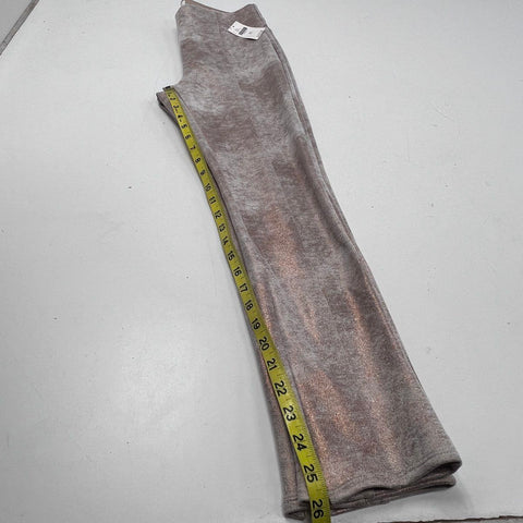 Anthropologie Women's Rose Gold Metallic High Rise Slim Pants NWT Size 29