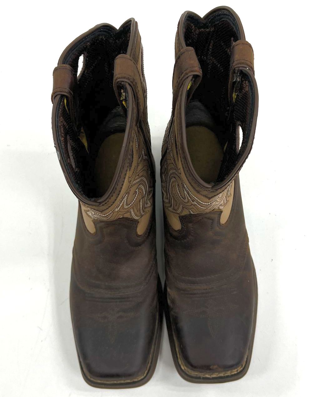 Boys' Kid's Durango 8" Saddle Brown Cowboy Western Pull On Boots Size 5M